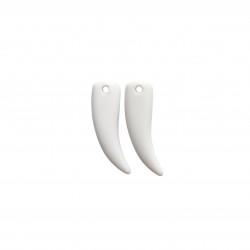 Μοτίφ Ακρυλικά 40x12mm (6 τεμ) - Άσπρο