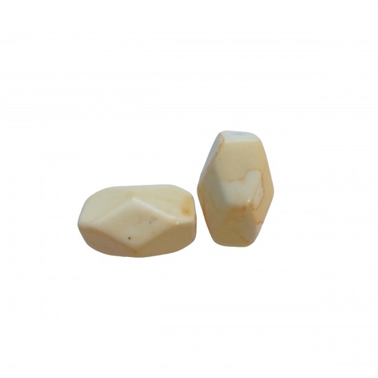 Χάντρες Ακρυλικές 26x17mm (15 τεμ) - Μπεζ Χάντρες Ακρυλικές 26x17mm (15 τεμ) - Μπεζ
