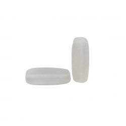 Χάντρες Ακρυλικές 28x10mm (20 τεμ) - Άσπρο Ματ