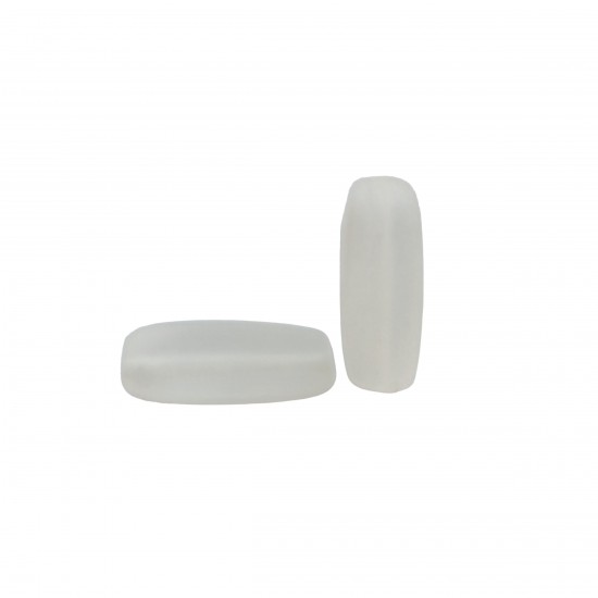 Χάντρες Ακρυλικές 28x10mm (20 τεμ) - Άσπρο Ματ