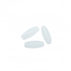 Χάντρες Ακρυλικές 25x10mm (20 τεμ) - Άσπρο Ματ