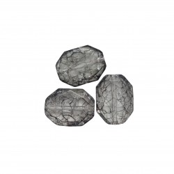 Χάντρες Ακρυλικές 25x19mm (20 τεμ) - Γκρι