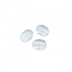 Χάντρες Ακρυλικές 14x11mm (50 τεμ) - Διάφανο