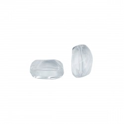 Χάντρες Ακρυλικές 21x16mm (20 τεμ) - Διάφανο