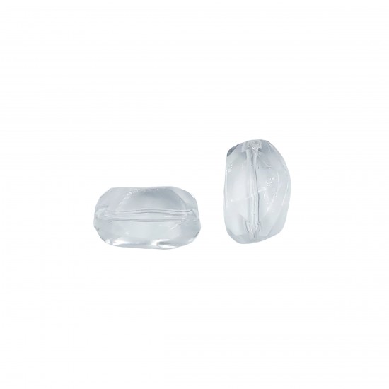 Χάντρες Ακρυλικές 21x16mm (20 τεμ) - Διάφανο