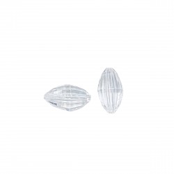Χάντρες Ακρυλικές 17x10mm (30 τεμ) - Διάφανο