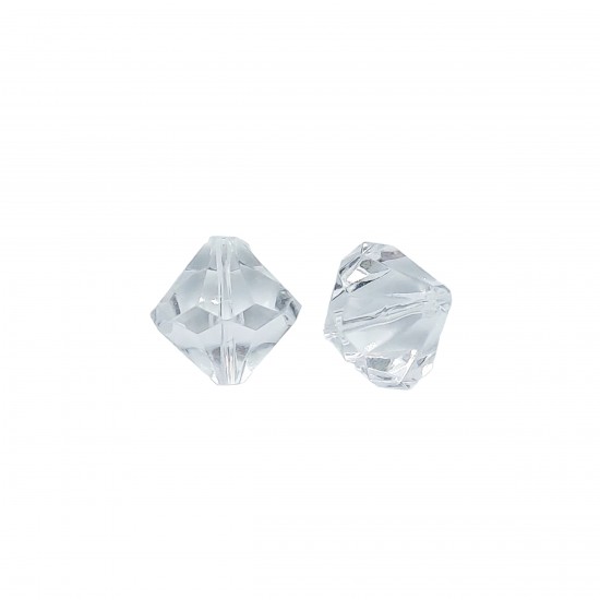 Χάντρες Ακρυλικές 18x18mm (20 τεμ) - Διάφανο