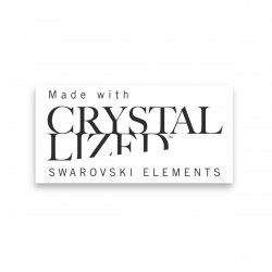 Ατσάλινο Κολιέ Με Μοτίφ Swarovski - Πράσινο