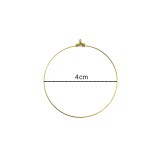 Κρίκοι Σκουλαρικιών 40mm (12 τεμ) - Χρυσό