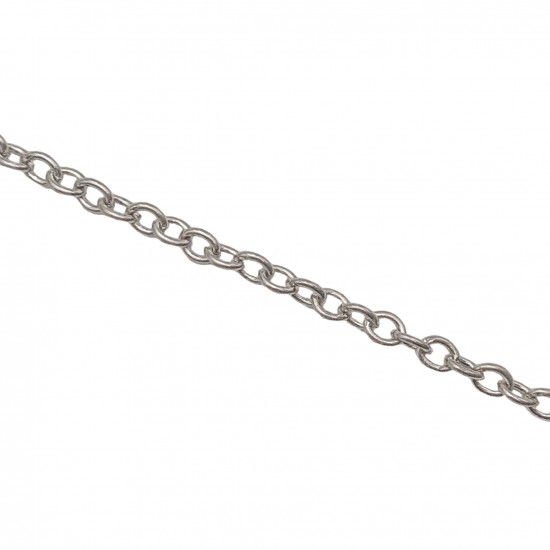 Αλυσίδες Σιδερένιες 13x10mm (2 μέτρα) - Ασημί