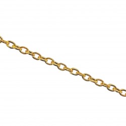 Αλυσίδες Σιδερένιες 13x9mm (2 μέτρα) - Χρυσό