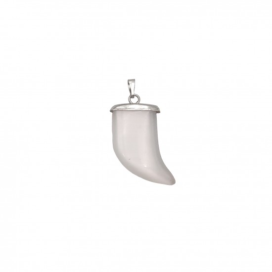 Μοτίφ Φίλντισι 26x14mm (6 τεμ) - Άσπρο