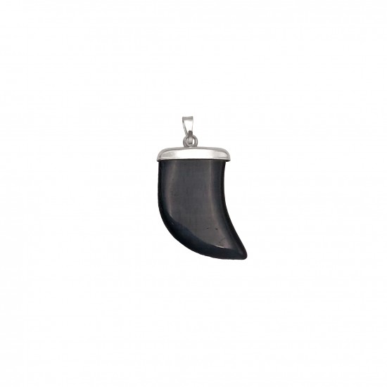 Μοτίφ Φίλντισι 26x14mm (6 τεμ) - Μαύρο