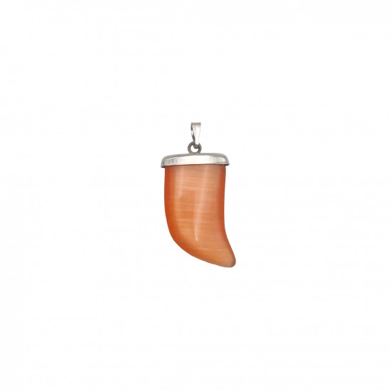 Μοτίφ Φίλντισι 26x14mm (6 τεμ) - Πορτοκαλί