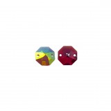Σύνδεσμοι Swarovski 14mm (2 τεμ) - Burgundy AB