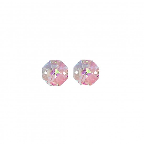 Σύνδεσμοι Swarovski 14mm (2 τεμ) - Light Roz AB