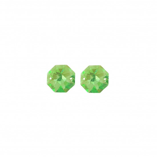 Σύνδεσμοι Swarovski 14mm (2 τεμ) - Peridot AB