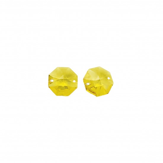 Σύνδεσμοι Swarovski 14mm (2 τεμ) - Light Topaz