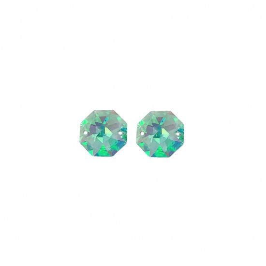 Σύνδεσμοι Swarovski 14mm (2 τεμ) - Ant Green AB