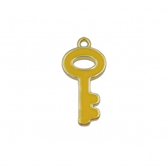 Μοτίφ Ακρυλικά 44x23mm (2 τεμ) - Κίτρινο