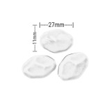 Χάντρες Ακρυλικές 28x20mm (8 τεμ) - Σιέλ