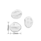 Χάντρες Ακρυλικές 25x20mm (10 τεμ) - Φούξια Χάντρες Ακρυλικές 25x20mm (10 τεμ) - Φούξια