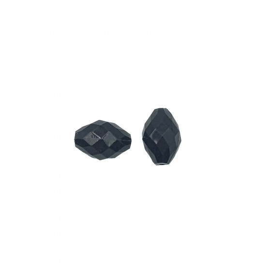 Χάντρες Ακρυλικές 13x9mm (20 τεμ) - Μαύρο