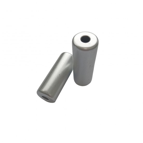 Χάντρες Ακρυλικές 49x19mm (6 τεμ) - Ασημί
