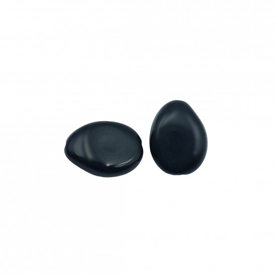 Χάντρες Ακρυλικές 24x19mm (30 τεμ) - Μαύρο