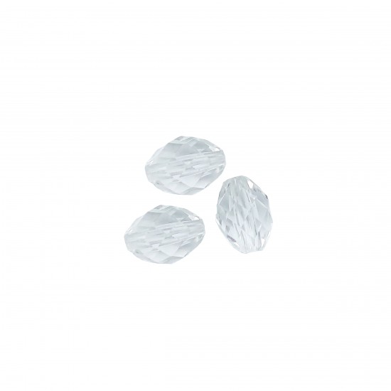 Χάντρες Ακρυλικές 13x10mm (20 τεμ) - Διάφανο