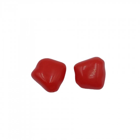 Χάντρες Ακρυλικές 20x20mm (20 τεμ) - Κόκκινο