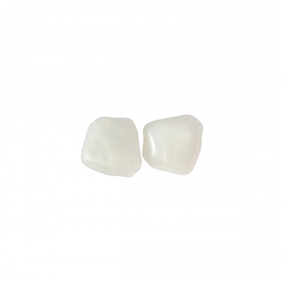 Χάντρες Ακρυλικές 20x20mm (20 τεμ) - Άσπρο Ματ
