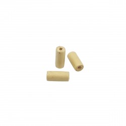 Χάντρες Ξύλινες 12x5mm (30 τεμ) - Μπεζ