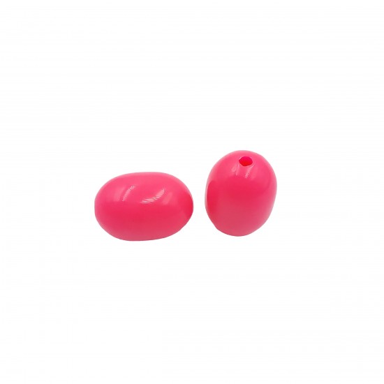 Χάντρες Ακρυλικές 27x19mm (8 τεμ) - Φούξια