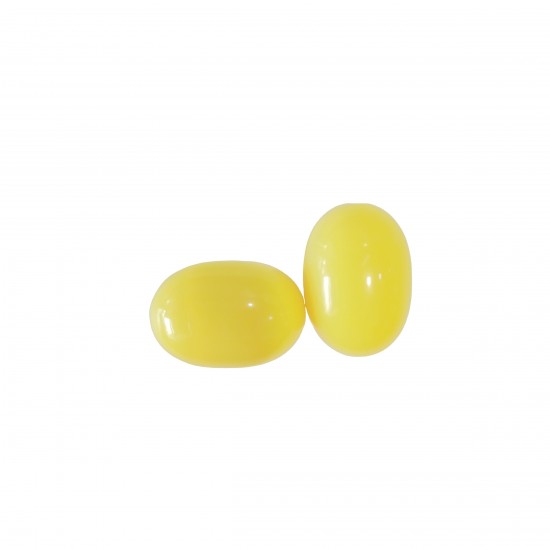 Χάντρες Ακρυλικές 27x19mm (8 τεμ) - Κίτρινο Χάντρες Ακρυλικές 27x19mm (8 τεμ) - Κίτρινο