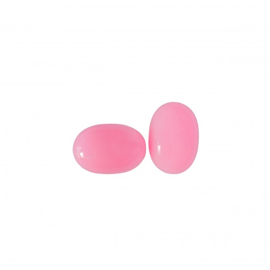 Χάντρες Ακρυλικές 27x19mm (8 τεμ) - Ροζ