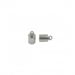 Ακροδέκτες Μεταλλικοί 9x5mm (12 τεμ) - Ασημί