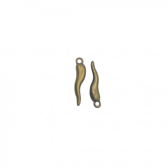 Μοτίφ Μεταλλικά 29x6mm (6 τεμ) - Μπρονζέ
