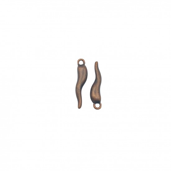 Μοτίφ Μεταλλικά 29x6mm (6 τεμ) - Χάλκινο
