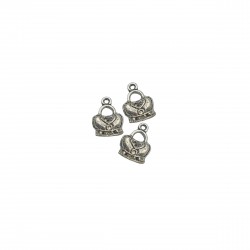 Μοτίφ Αλουμινίου 11x7,5mm (6 τεμ) - Ασημί