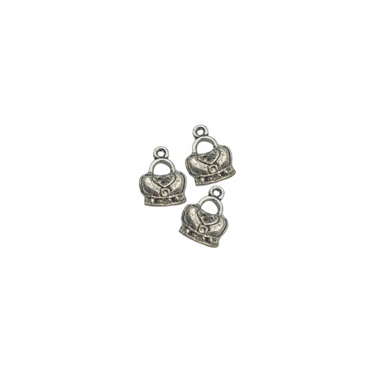 Μοτίφ Αλουμινίου 11x7,5mm (6 τεμ) - Ασημί