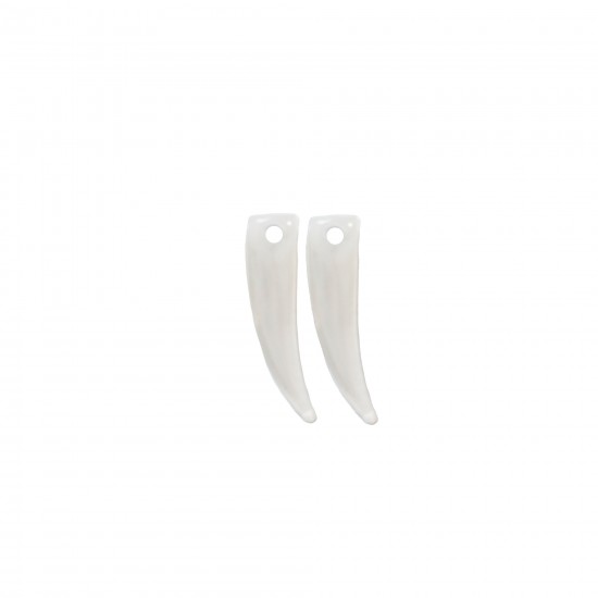 Μοτίφ Ακρυλικά 20x1mm (6 τεμ) - Άσπρο