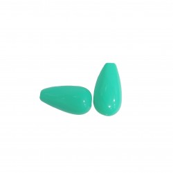 Χάντρες Ακρυλικές 22x12mm (12 τεμ) - Βεραμάν