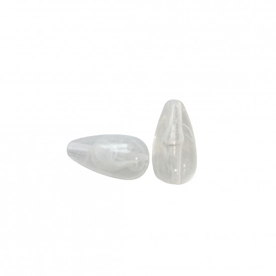Χάντρες Ακρυλικές 22x12mm (12 τεμ) - Διάφανο Χάντρες Ακρυλικές 22x12mm (12 τεμ) - Διάφανο