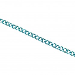 Αλυσίδες Αλουμίνιο 16x11mm (1 μέτρο) - Γαλάζιο