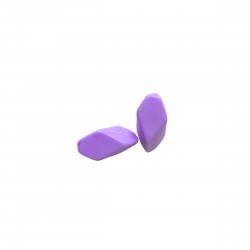 Χάντρες Ακρυλικές 19x9mm (10 τεμ) - Μωβ