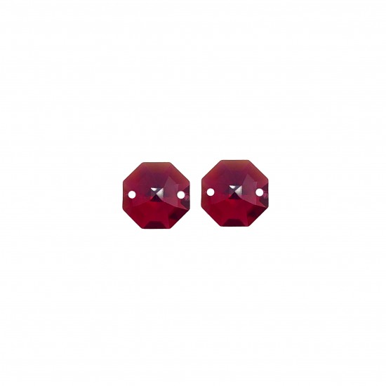 Σύνδεσμοι Swarovski 14mm (2 τεμ) - Burgundy
