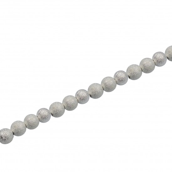 Χάντρες Μεταλλικές 10mm (10 τεμ) - Ασημί