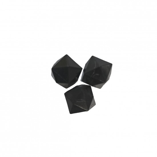 Χάντρες Ακρυλικές 13mm (12 τεμ) - Μαύρο