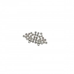 Στοπάκια Μεταλλικά 2mm (50 τεμ) - Ασημί